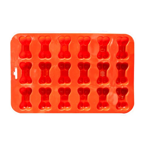 POPBLOSSOM Mini Bone Silicone Baking Pan flexible Mold Ice Tray Dog Puppy Treat Cookie Pet