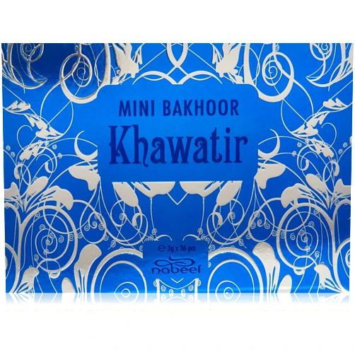 NABEEL Mini Khawatir Incense by Nabeel Khawatir 3gx36 Pieces by Nabeel - Incense Oudh - Individually Sealed Incense 108gm (Box of 36 x 3gm) by Nabeel Perfumes