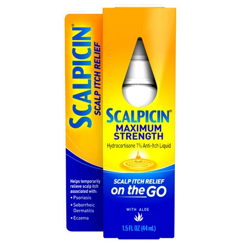 Scalpicin Max Strength Scalp Itch Treatment, 1.5 oz.