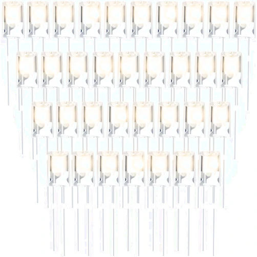 Mudder 60 Pcs Valentines LED 5mm Outdoor String Light Christmas Mini Replacement Bulb Energy Efficient LED Patio Wire Light Connectable Home Decor for Festival Patio Garden Holiday(Warm White)