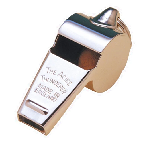 Acme Thunderer Whistle 60.5, Small, High, Loud, Metallic Silver
