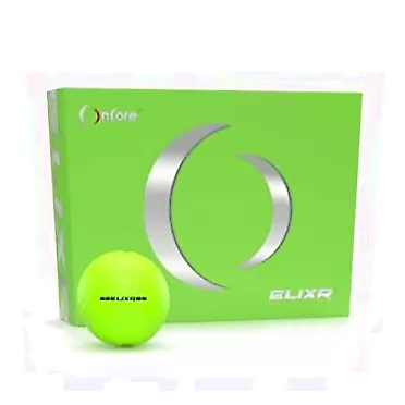 ONCORE GOLF - ELIXR Tour Ball | High Performance Golf Balls - (One Dozen | 12 Premium Golf Balls) Unmatched Control, Distance, Feel and Performance Lime Green