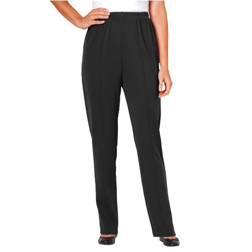 Woman Within Women's Plus Size The Elastic-Waist Soft Knit Pant