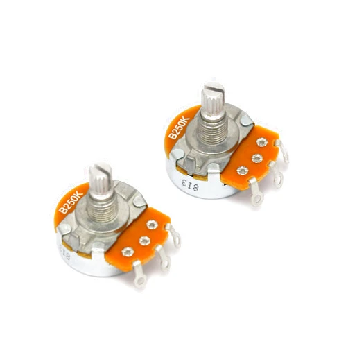 Metallor Alpha Pots Linear B250k Tone Potentiometer Electronics for Electric Guitar or Bass.(Larger B250k)