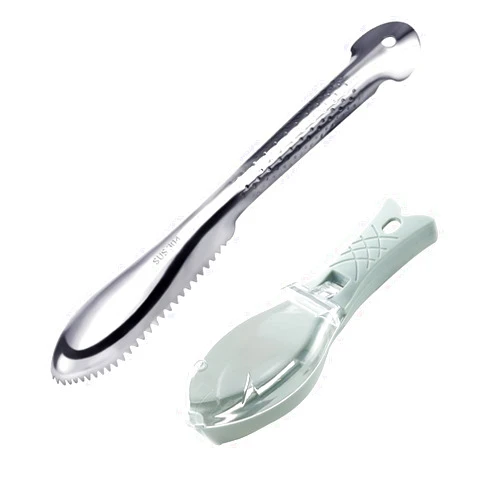 YIVCKOM 2Pcs Fish Descaler Tool, Fish Scaler Remover, Fish Scaler Remover No Mess, Fish Skin Brush Scraping