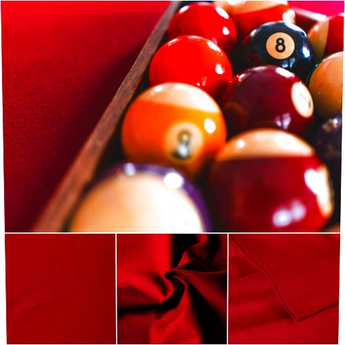 Feishibang Red Wine Wool Billiard Cloth - Pool Table Felt for 6,7,8 or 9 Foot (for US9 Table)