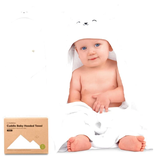 KeaBabies Baby Hooded Towel - Viscose Derived from Bamboo Baby Towel, Toddler Bath Towel, Infant Towels, Large Hooded Towel, Organic Baby Towels with Hood for Girls, Babies, Newborn Boys(Lamb)