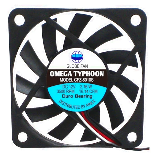 AINEX INEX CFZ-6010SB Omega Typhoon 2.4 inches (60 mm), Thin and Quiet Type