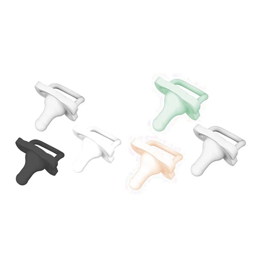 Dr. Brown's HappyPaci 100% Silicone Pacifier 0-6m BPA Free 3 Pack, Black White Cool Gray & Cool Gray Green Ecru 3 Count