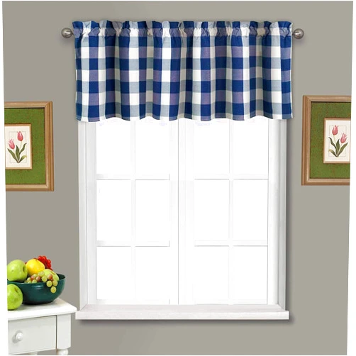Shunjie.Home Buffalo Check Plaid Window Valances for Kitchen 54