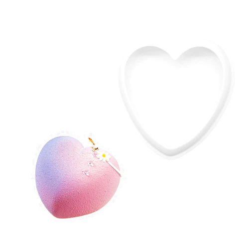 Zavaca Silicone Large Heart Shape Cake Mold 6-1/3 Inch Baking Pan for Baking,Popsicle Cakesicle Molds,Letter Molds,Gift for Easter,Summer Vacation,Birthday