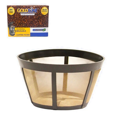 GOLDTONE Reusable Coffee Filter fits BUNN Coffee Maker and Brewer. Replaces your BUNN Coffee Filter 10 Cup Basket and BUNN Permanent Coffee Filter