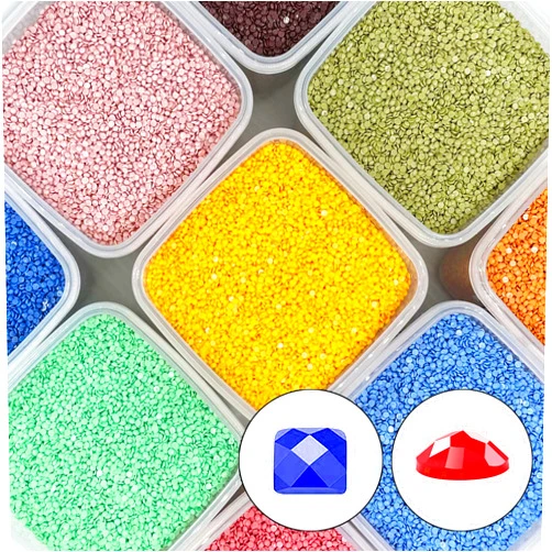 Carsilers Diamond Painting Beads 741,Diamonds Painting Accessories Replacement for Missing Drills,Diamond Beads Replacement Drills Gems Stones,Round,About 3500pcs