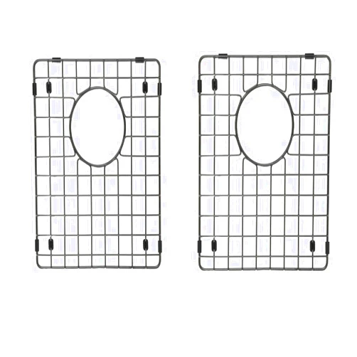 Starstar 50/50 Double Bowl Kitchen Sink Matte Black 304 Stainless Steel Bottom Two Grids (15 x 13)