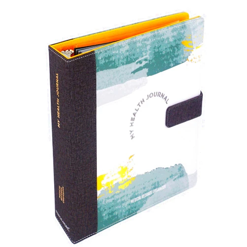 Performore My Health Journal Medical Records Organizer, Professionally Printed Tabs in a 3-Ring Binder, Medical Record Book for Patients, Caregivers and Family