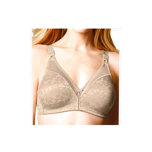 Bali Women's Double Support Wireless, Lace Bra with Stay-in-Place Straps, Full-Coverage