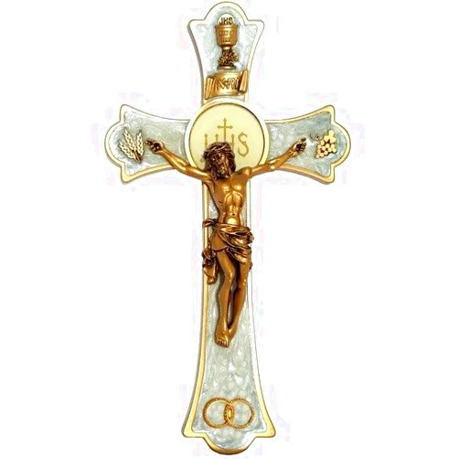 Jeweled Cross Sacrament of Matrimony Holy Mass Crucifix