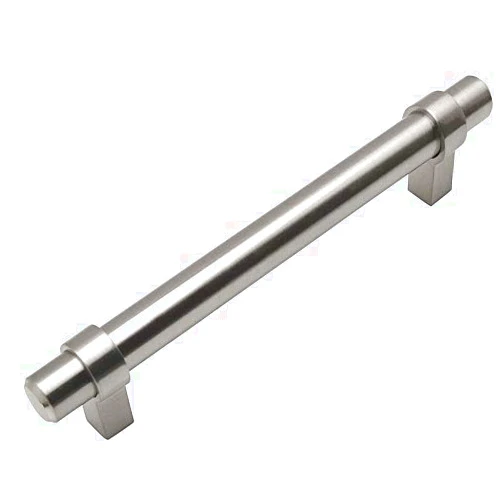 Cosmas 10 Pack - Cosmas 161-128SN Satin Nickel Contemporary Bar Cabinet Handle Pull - 5