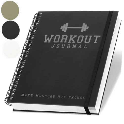 ZICOTO The Ultimate Fitness Journal for Tracking and Crushing Your Gym Goals - Detailed Workout Planner & Log Book For Men and Women - Great Gym Accessories With Calendar, Nutrition & Progress Tracker