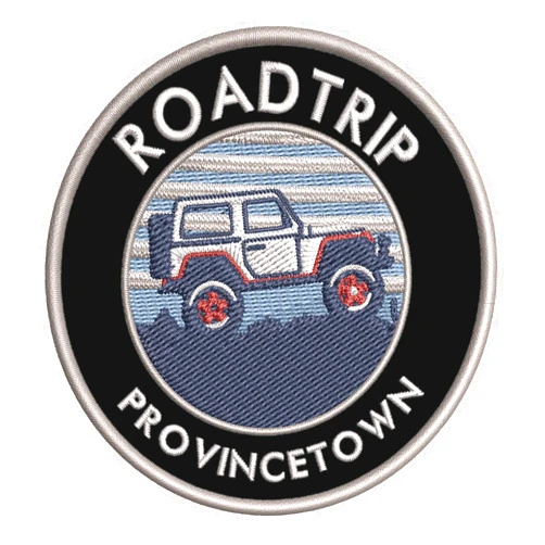 Appalachian Spirit Roadtrip! Provincetown Massachusetts Embroidered DIY Iron or Sew-on Decorative Patch Badge Appliques ~ Explore Wander Adventure Series