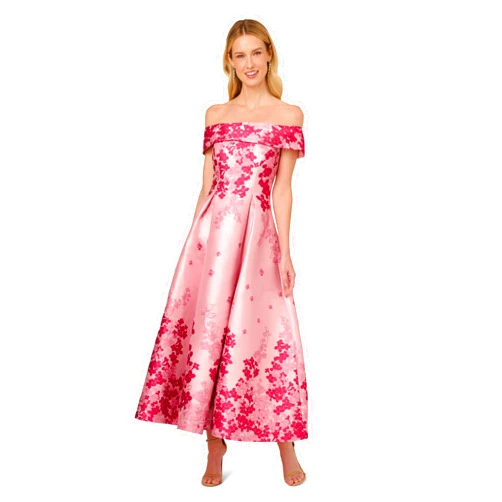 Adrianna Papell Women's Off-Shoulder Dress
