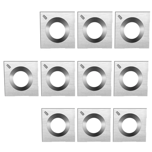 DONGGUA 14.27×14.27×2.0mm Woodturning Carbide Insert Cutter 2 Cutting-Edge Blade Spiral Cutterhead Planer Jointer 10pcs