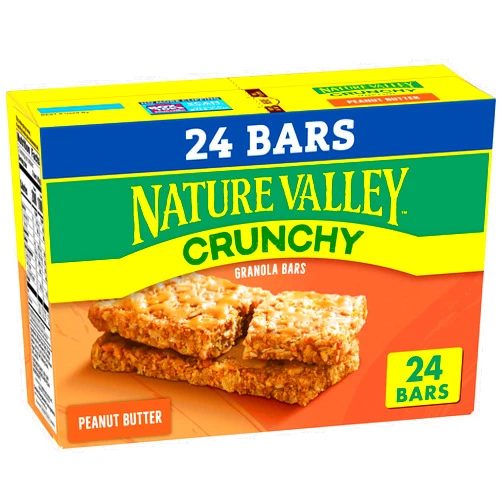 Nature Valley Crunchy Granola Bars, Peanut Butter, 1.49 oz, 12 ct, 24 bars