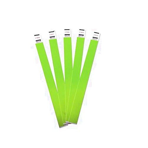 advantus Crowd Management Wristbands, Sequentially Numbered, 10 x 3/4, Green, 500/Pack