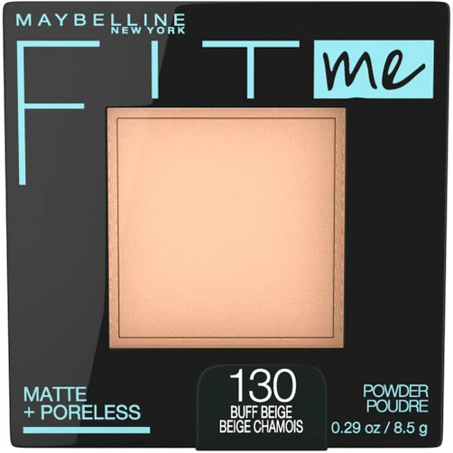 Maybelline Fit Me Matte + Poreless Pressed Face Powder Makeup & Setting Powder, Buff Beige, 1 Count
