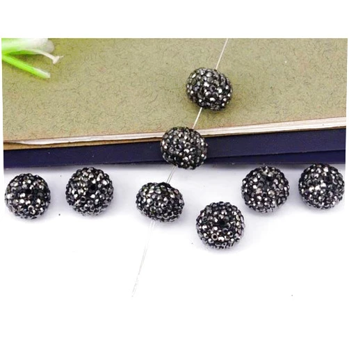 DAVITU 30pcs Flat Shape Crystal Zircon Spacer Loose Beadsin White/Golden Color for Jewelry Making|for Jewelry Making|spacers for Jewelry makingcrystal Spacer - - (Color: Black Color)