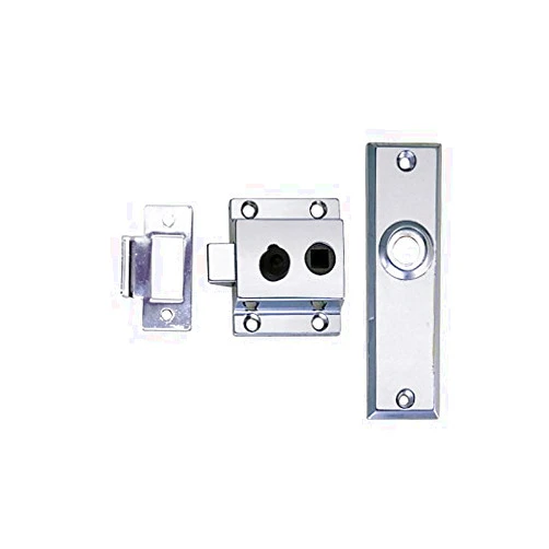Perko 0930DP0CHR Reverse-Bevel Rim Lock Set with Flush Strike,Chrome