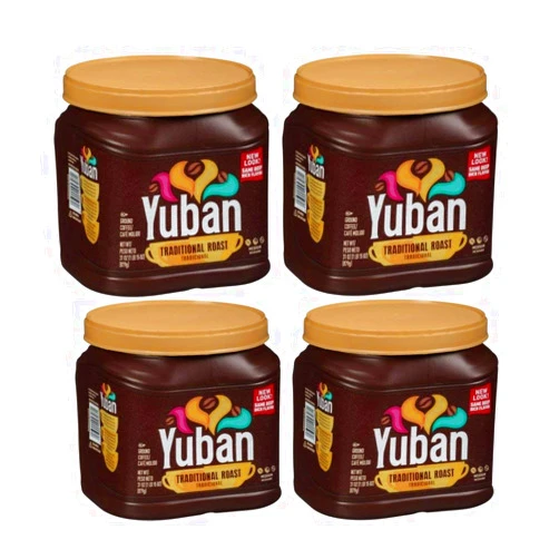 Yuban Ground Coffee Traditional Medium Roast 31 Ounce Canister (Pack of 4)