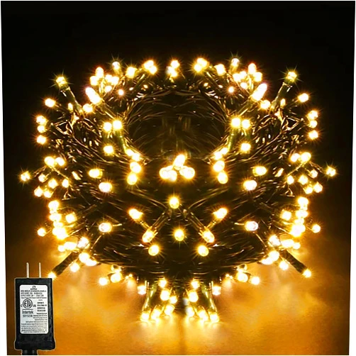 EKway String Lights,100 FT 300 LED Christmas String Lights Outdoor/Indoor,Fairy Lights with 8 Modes,Plug in Christmas Lights Waterproof for Trees Garden Patio Xmas Wedding Party(Warm White)