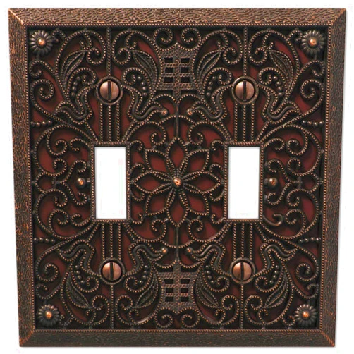 Amerelle 65TTDB Wall Plate, Double Toggle