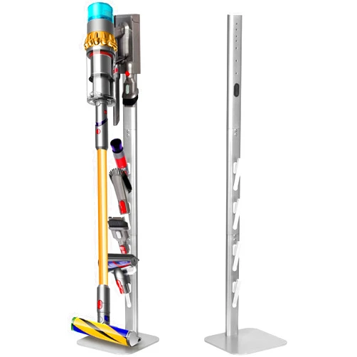 JUPELI Vacuum Stand, Dyson Vacuum Stand, Metal Dyson Stand Compatible for Dyson V7 V8 V10 V11 V12 V15 G5, Dyson standing dock for Dyson Handheld Cordless Vacuum Cleaners W/Concealed Power Cord Design