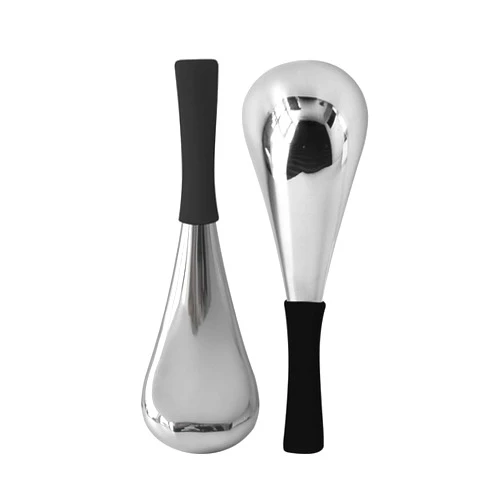 BIOESTHE Ice Globes for Face & Eyes, Unbreakable Stainless Steel Cryo Sticks for Beauty Routines, Facials Cold Roller Cooling Globes for Puffiness, Wrinkles, Dark Circles, Headaches(Black)
