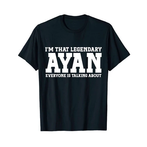Ayan Gifts Ayan Tee Men Name Birthday Gifts Ayan Personal Name Funny Ayan T-Shirt
