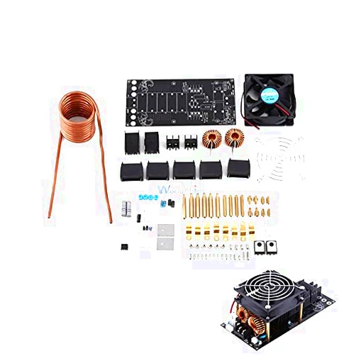 Midzoo DC 12-36V 1000W 20A ZVS Tesla Coil Induction Heating Board Module Heater Cooling Fan DIY Kit