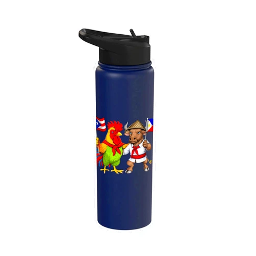 Puerto Rico Philippines Heritage Puerto Rico Philippines Flag Puerto Rican Roots Filipino Stainless Steel Insulated Water Bottle