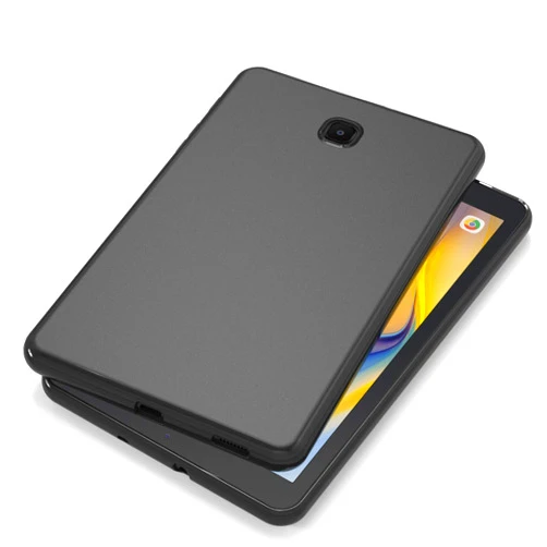 SENON Galaxy Tab A 8.0 2018 Slim Case, SENON Slim Design Matte TPU Rubber Soft Skin Silicone Protective Case Cover for Samsung Galaxy Tab A 8.0 (2018) SM-T387 Verizon/Sprint - Black