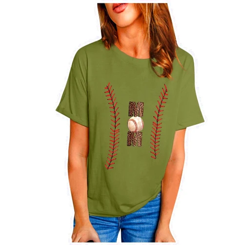 SHOWONSKY Going Out Tops for Women, Beautiful Tops for Ladies School Holiday Wide Sleeve Long Cotton Comfort Tee Blouse 01-army Green Small