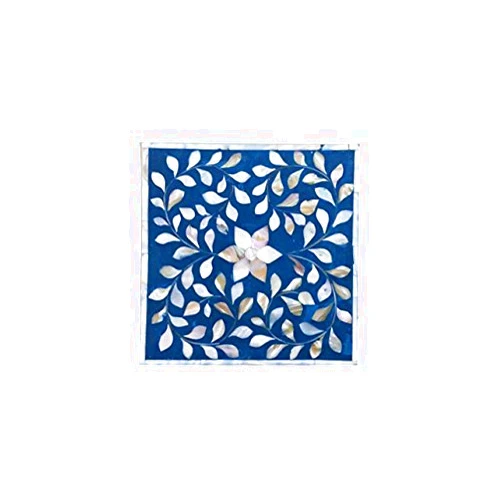 FAIR DEAL HANDICRAFTS Mother of Pearl inlay Jewelry box Blue (Blue, D1)