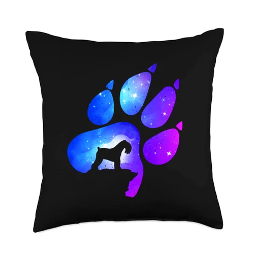 To Love Kerry Blue Terrier Kerry Blue Terrier Paw Dog Lover Mom Dad Throw Pillow, 18x18, Multicolor