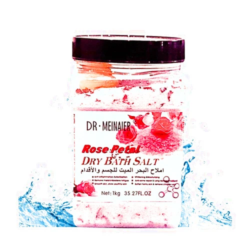DR MEINAIER Rose Scrub w/Real Ground Rose Petals, 1KG Natural Exfoliating Body Scrub for Preppy Skin Care, Body Exfoliator Scrub for Shower w/Spoon, Gift for Women,Christmas Gift 2023 (Rose Patel)