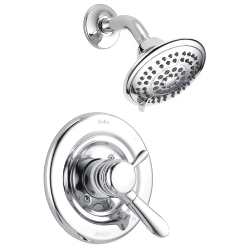 Delta Faucet Lahara 17 Series Dual-Function Shower Trim Kit with 5-Spray Touch-Clean Shower Head, Chrome T17238 (Valve Not Included)