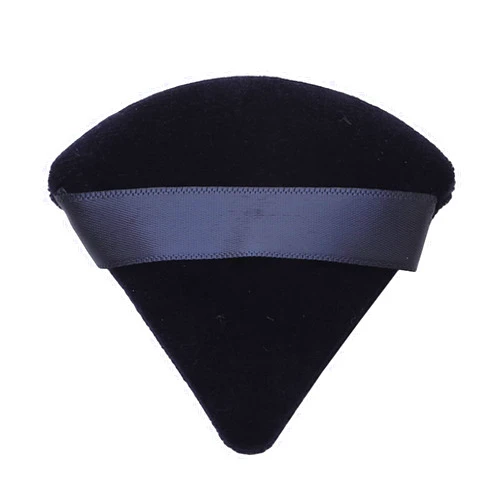 ZHOULL Mini Powder Puff Face Triangle Makeup Puff Finger Soft Makeup Puff Setting Sponge Mineral Powder for Mineral Powder Loose Powder Body Powder Cosmetic Foundation(Black)