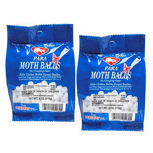 Bek Brands para Moth Balls Kills Clothes Moths and Carpet Beetles, 4 oz Bag (2 Pack)