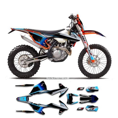Kungfu Graphics Custom Decal Kit for 125 150 250 300 350 450 500 EXC EXC-F XCW XC-W 2017 2018 2019, KTEX1719014-KR