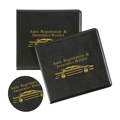 Luminuti 1 Pack 2 Pcs Black Registration And Insurance Holder, Insurance Card Holder For Car Fits For Men & Women Car Insurance Holder For Car, Truck, Motorcycle, Trailer Or Boat