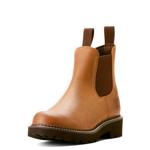 Ariat Womens Fatbaby Twin Gore Round Toe Pull On Chelsea Casual Boots Ankle Low Heel 1-2
